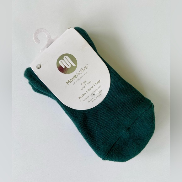 MoveActive Crew Socks, Pilates Barre Yoga Socks, Non-Slip Crew Socks Sz: S 5-7.5 - Picture 7 of 7